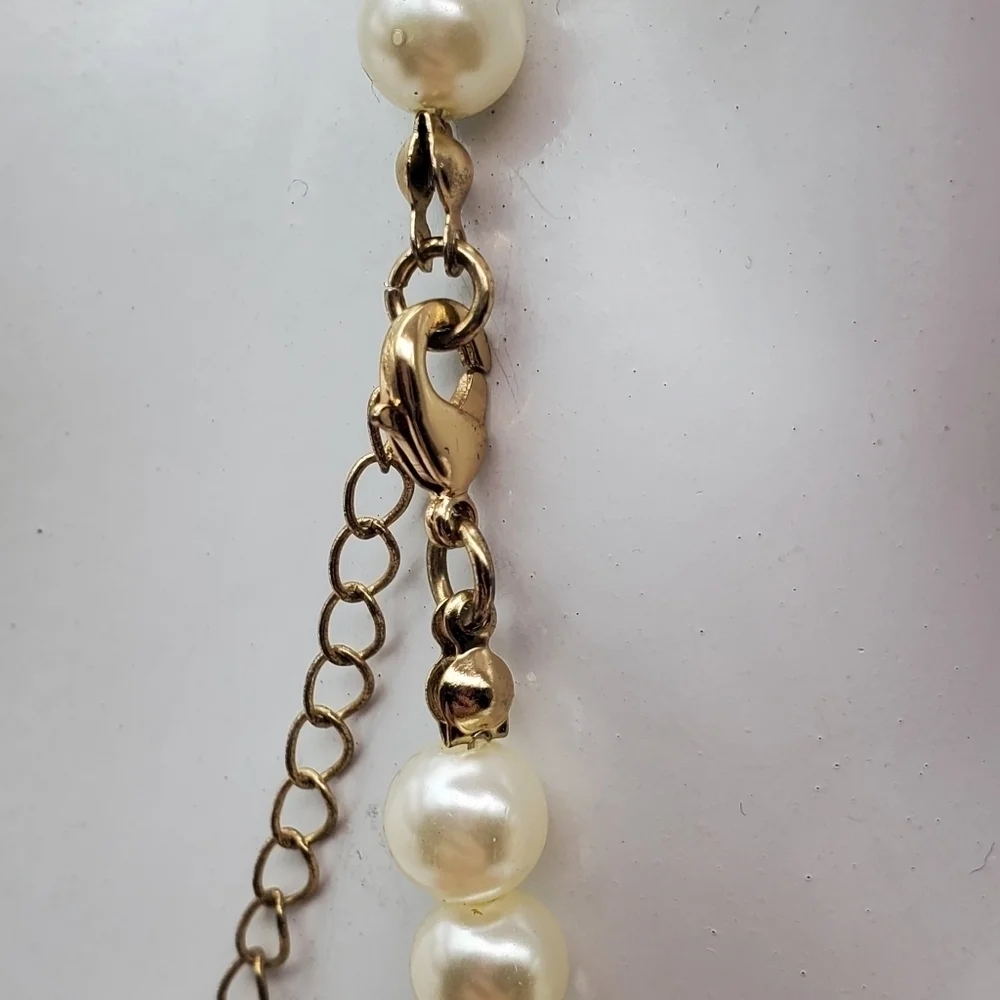 Imperial heirloom pearl‎ crystal necklace ✨️  N2512 bridal wedding prom formal